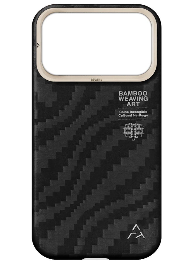 AIRITY Bamboo Fiber Protective Case for iPhone 17 Pro – Ultra Durable, Lightweight & Premium Design Black - Image 3